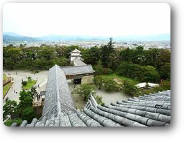 天守閣からの情景